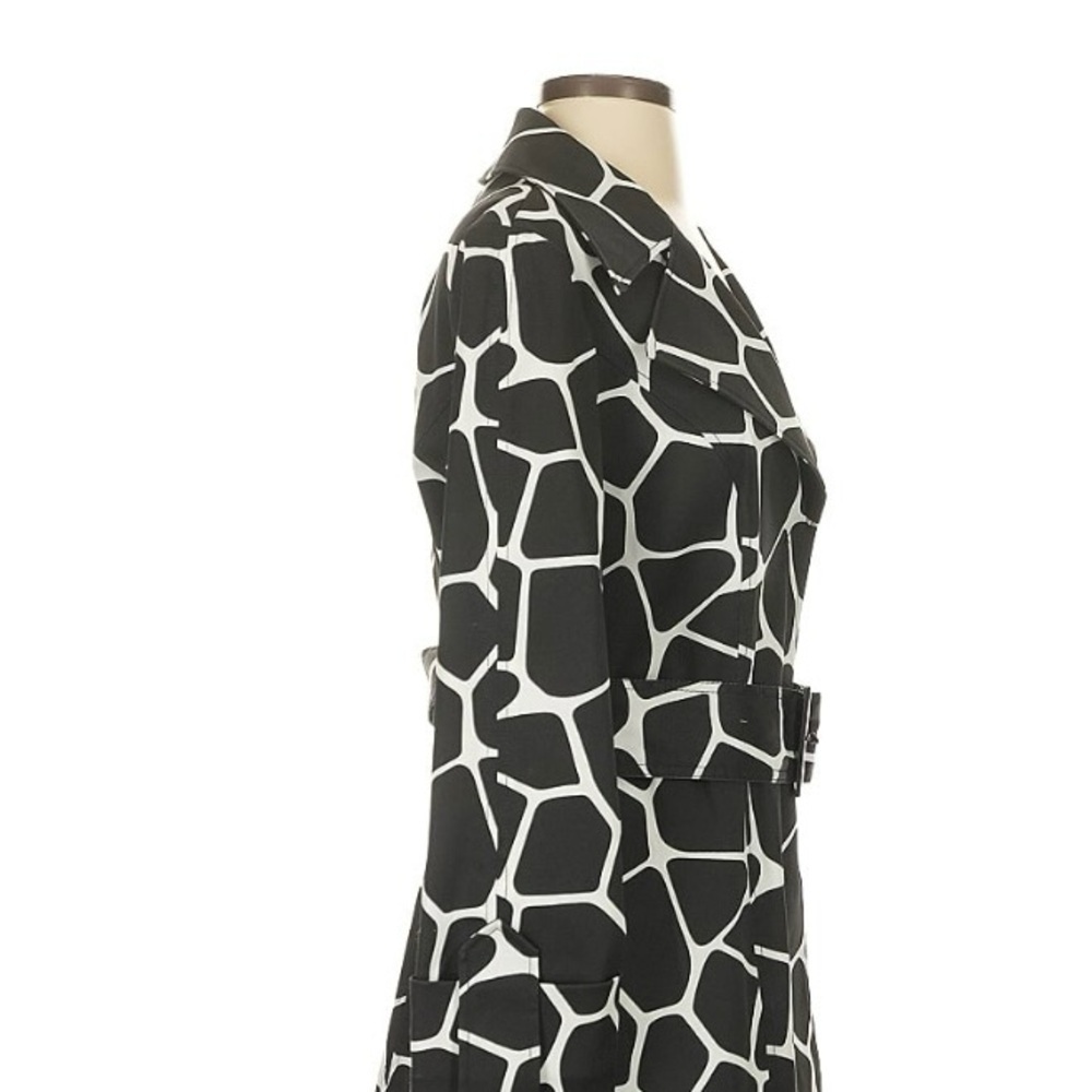 INC International Concepts Black and White Patterned Coat - Picture 3 of 9